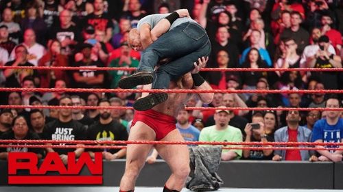 Kurt Angle was destroyed by a debuting Lars this week on Raw