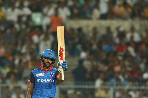 Shikhar Dhawan, leading run-scorer for Delhi Capitals at present. (Image courtesy: BCCI/iplt20.com)