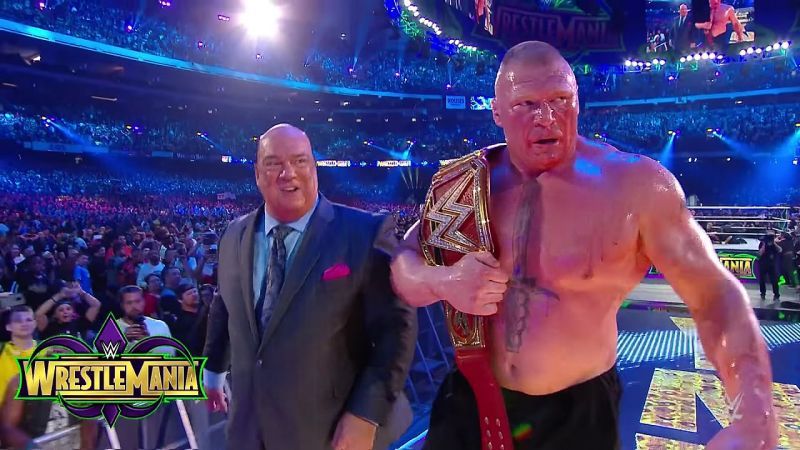 Brock Lesnar retained his universal title against Roman Reigns at WrestleMania 34