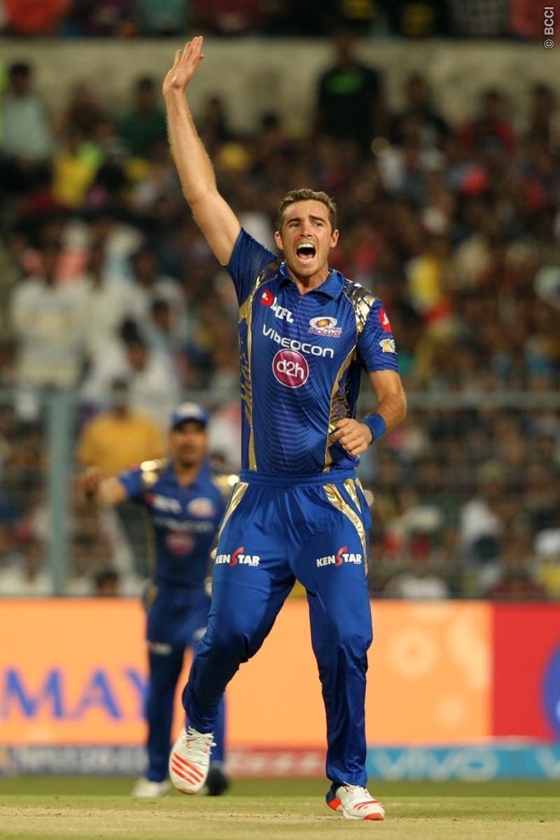 Tim Southee in action for the Mumbai Indians. (Image source: BCCI/IPLT20.com)