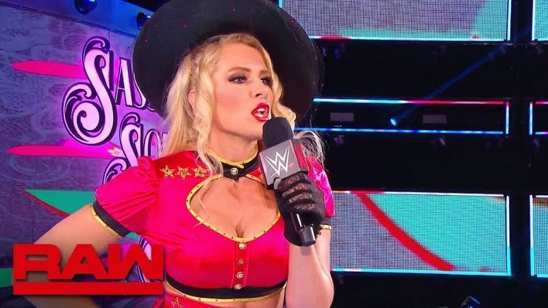 Lacey Evans on Raw last week