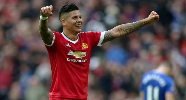 Marcos Rojo could be one of the contenders to replace Luke Shaw