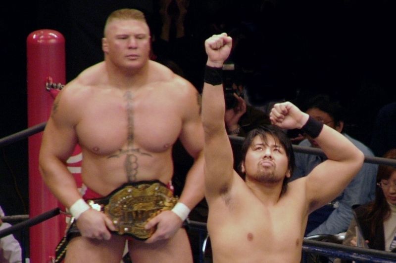 Fans have never witnessed Brock vs Nakamura in WWE yet