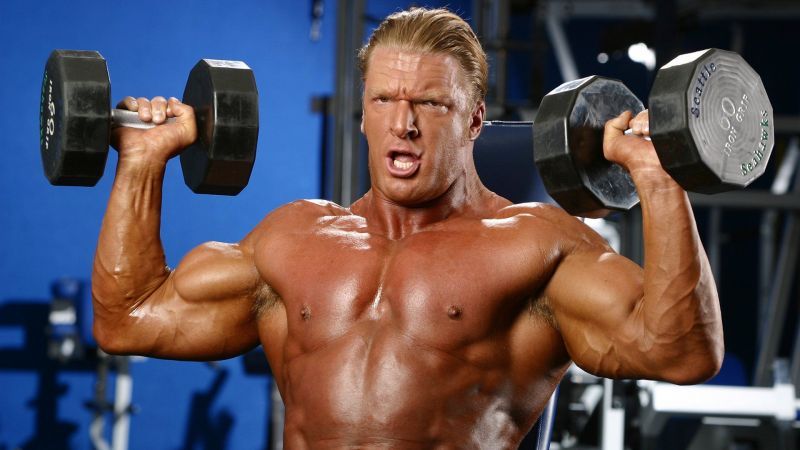 The Game Triple H has a truly incredible physique, but his facial expression from this photo has become one of wrestling&#039;s most popular memes.