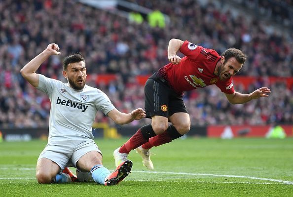 Juan Mata was not at his best against West Ham United