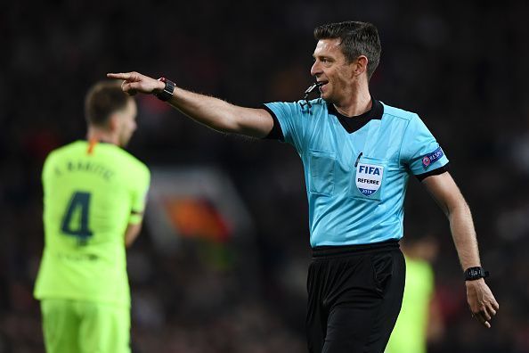 Referee Gianluca Rocchi did not have a great game either