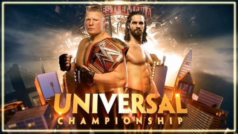 Wrestlemania 35: WWE Universal Championship - Brock Lesnar vs Seth Rollins