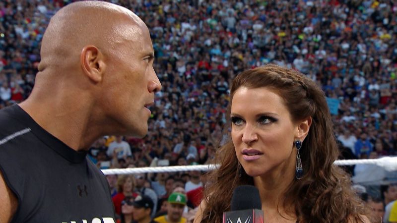 After defeating him in 2001, Stephanie and The Rock would have a face-off at WrestleMania 31.