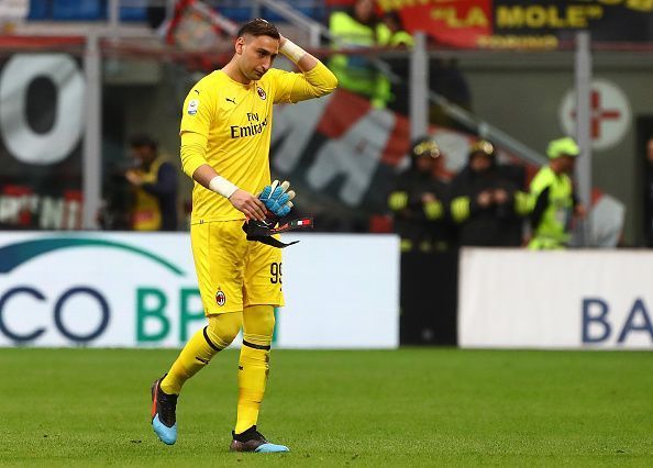 Gianluigi Donnarumma is expected to be out on Saturday with an injury.