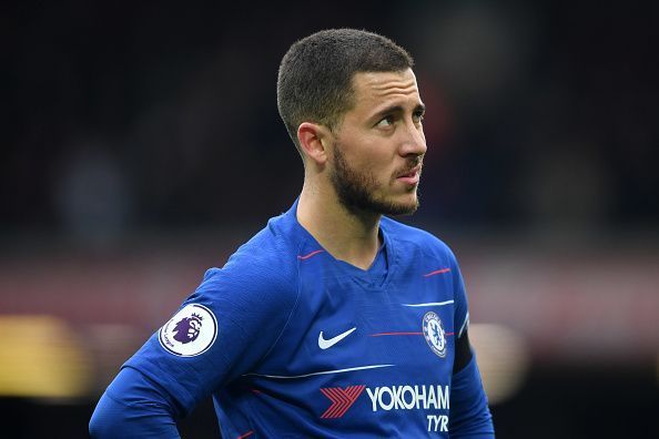 Eden Hazard - Deployed as a false-nine - couldn&#039;t do much centrally