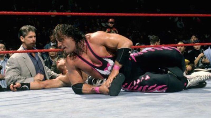 Bret Hart after losing at Survivor Series