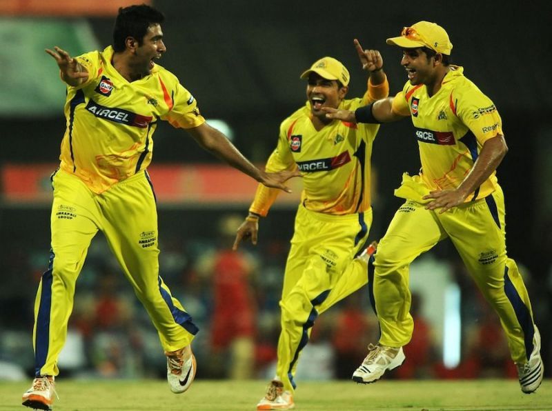 Ashwin got Gayle out for a duck (Image Courtesy: iplt20.com)