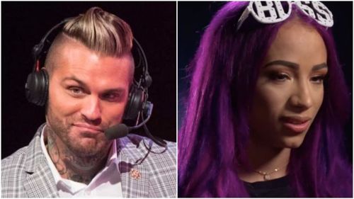 Corey Graves Vs. Sasha Banks in a war of the words!