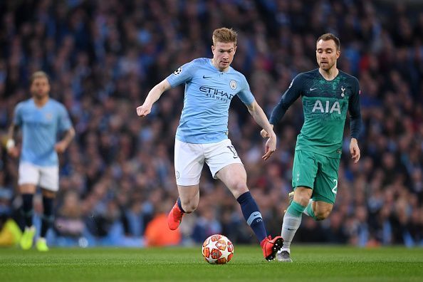 Kevin De Bruyne and Christian Eriksen