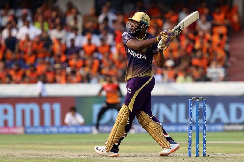 Andre Russell could be pushed up the batting order against MI