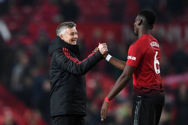 Solksjaer and Paul Pogba