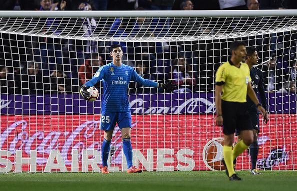 Courtois has failed to nail down a starting berth since joining Real Madrid in the summer
