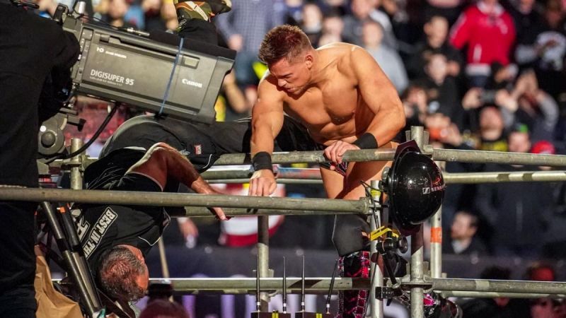 The Miz was busted open during his match against Shane McMahon