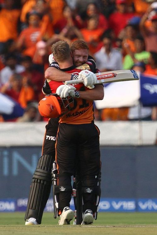 Bairstow and Warner's twin centuries decimated RCB (Picture courtesy- BCCI/iplt20.com)