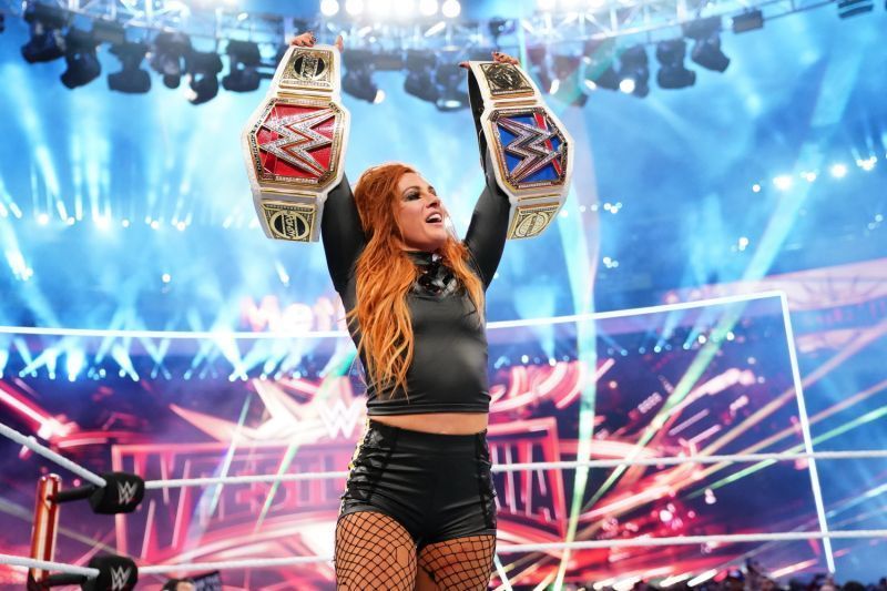 Becky won both belts at &#039;Mania