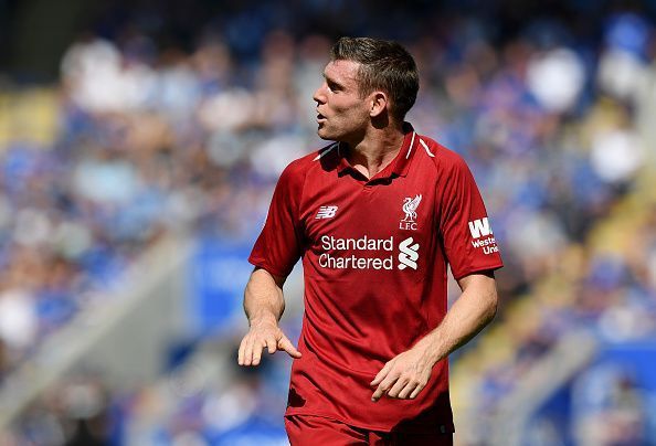 James Milner in action for Liverpool FC - Premier League