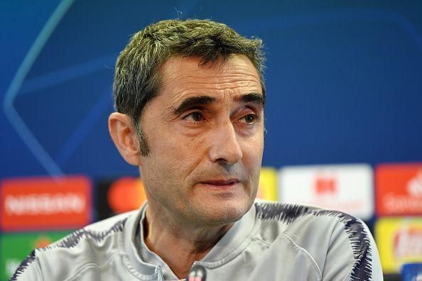 Valverde at the pre-match press conference