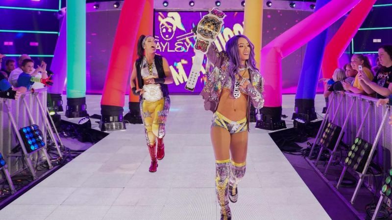 Sasha Banks and Bayley