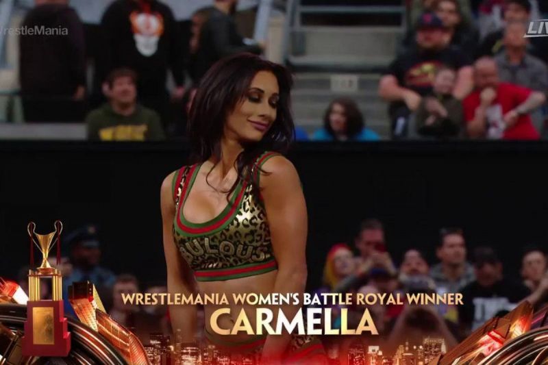 Carmella wins the WrestleMania Women&#039;s Battle Royal
