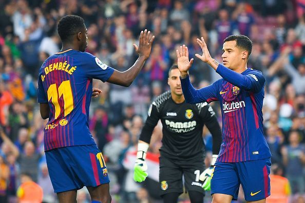Dembele or Coutinho - who will start against United?