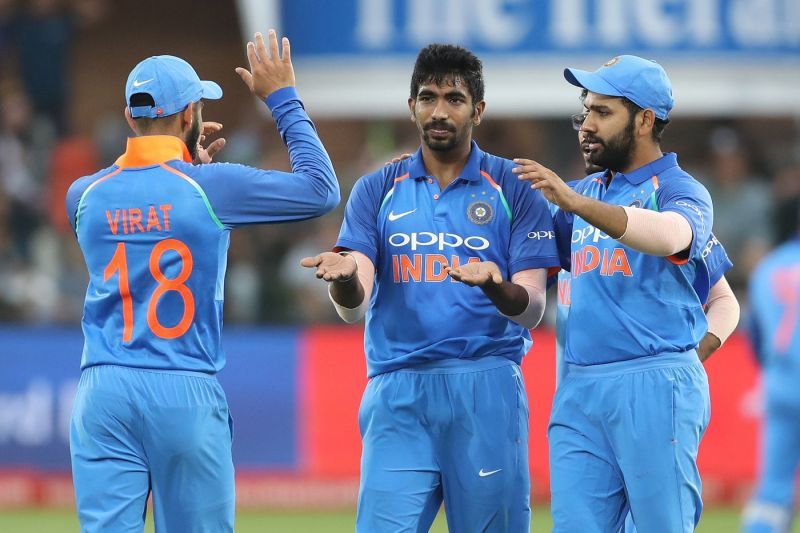 Bumrah celebrates his wicket. Credits: BCCI