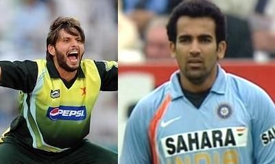 Shahid Afridi and Zaheer Khan