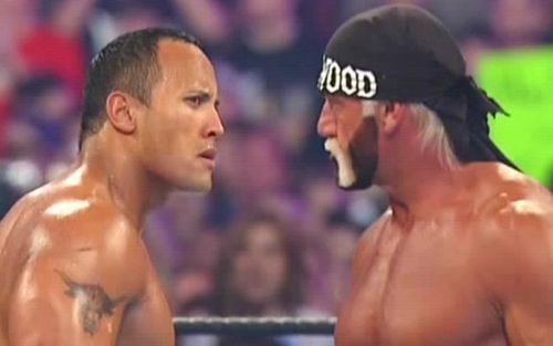 Image result for rock vs hogan