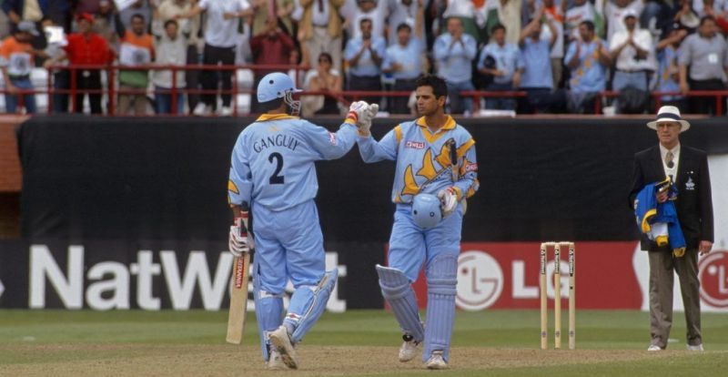 Rahul Dravid after scoring a century against Sri Lanka in 1999 CWC