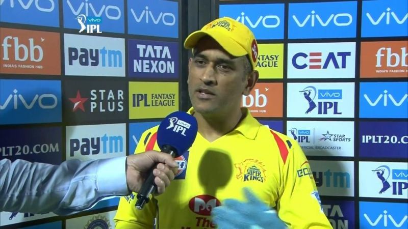 During the post-match presentation, when asked whether Dhoni will be back in the next season, he replied, 