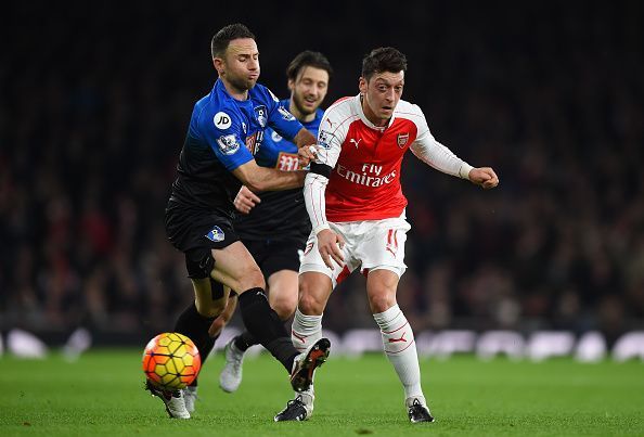 Mesut Ozil has the third most assists for Arsenal.