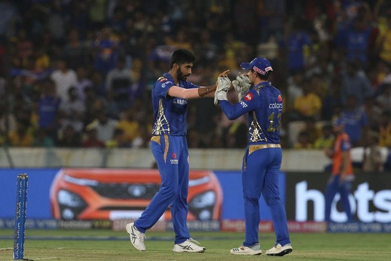 Jasprit Bumrah turned the match in MI's favor by taking two quick wickets