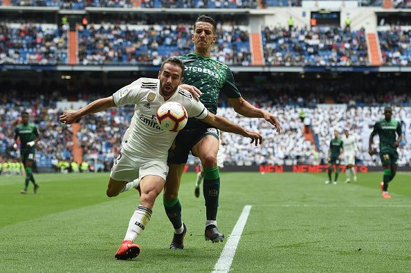 Carvajal had an abysmal game against Real Betis.