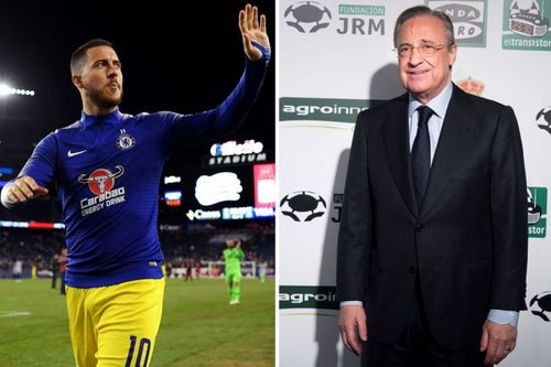 Former Real Madrid president gives his take on Eden Hazard's potential move to Los Blancos.