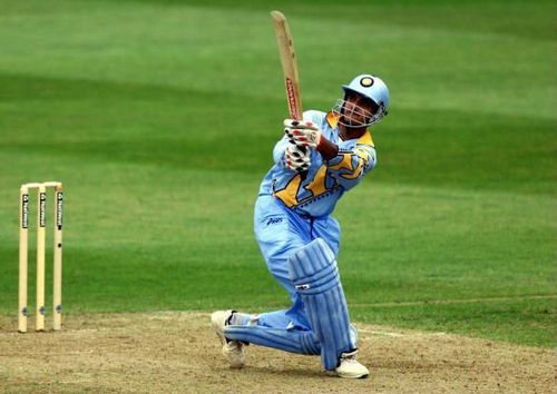 Sourav Ganguly's clean hitting in this match was a revelation.