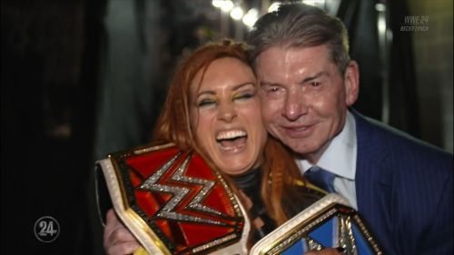 Becky Lynch and Vince McMahon