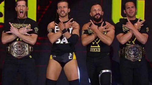 The Undisputed Era: Kyle O'Reilly, Adam Cole, Bobby Fish, and Roderick Strong. Could they be in for a line up change?