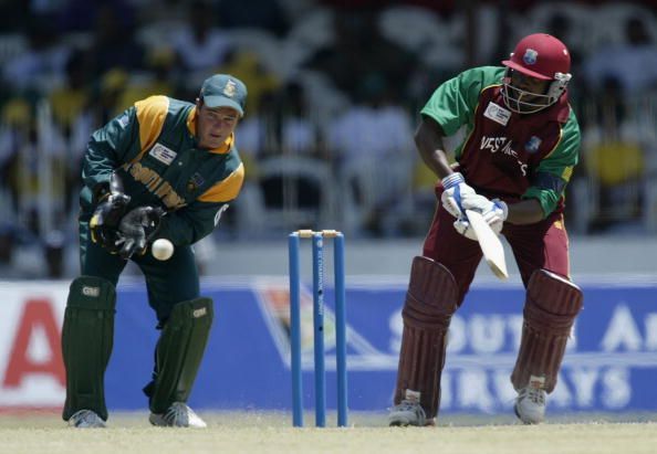 Brian Lara of West Indies in action