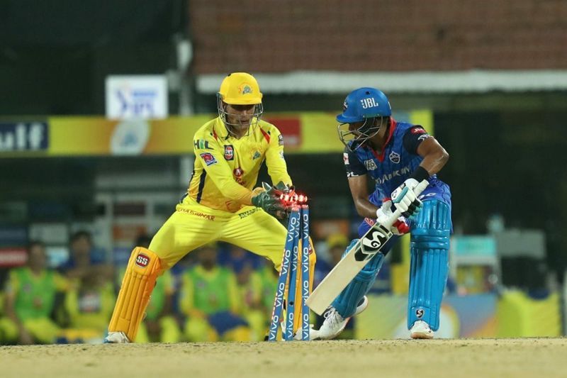 Dhoni, as usual, was lightning behind the stumps and completed two stumpings in today&#039;s match ( Image Courtesy - IPLT20/BCCI)