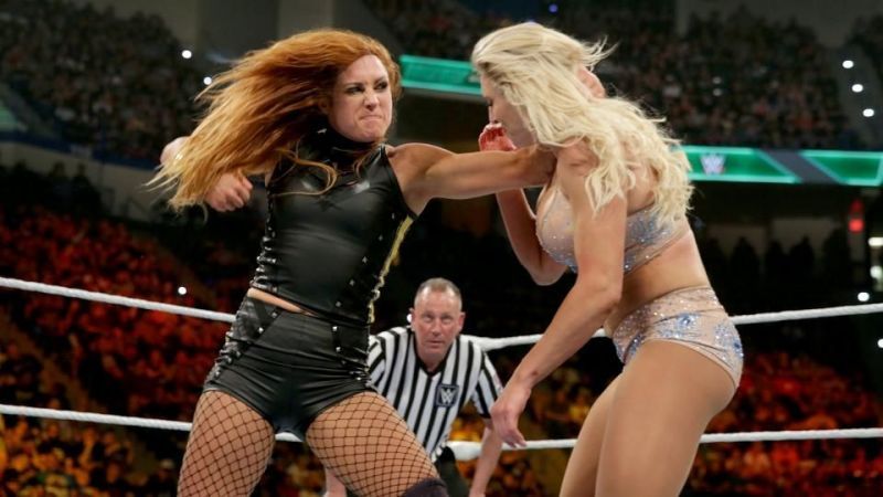 Lynch retained the RAW Women's title against Lacey Evans, but lost the SmackDown gold to Charlotte Flair.