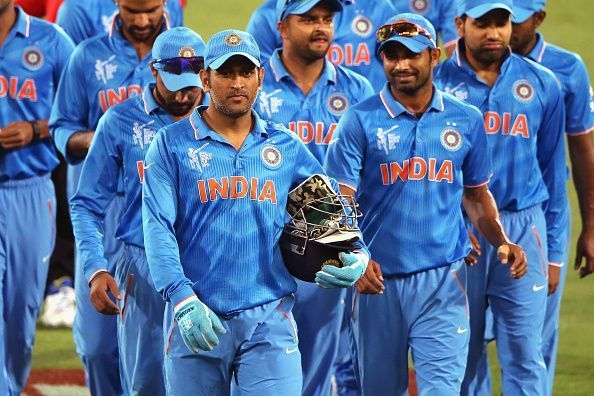 Indian team during Cricket World Cup 2015