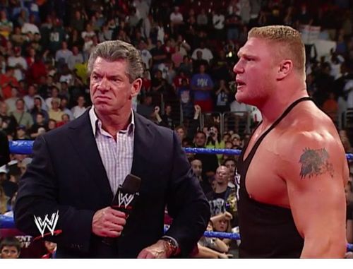 Vince McMahon and Brock Lesnar