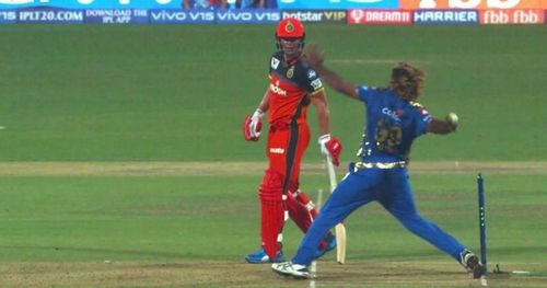 Lasith Malinga's No ball - Image Courtesy ( BCCI/IPLT20.com)