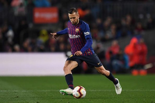 Jordi Alba created 4 chances in the first half for Barcelona