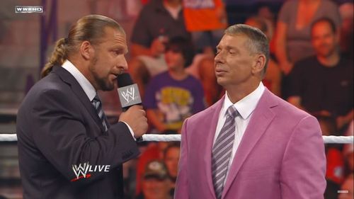 Triple H and Vince McMahon