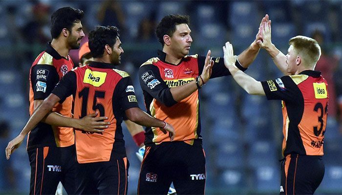 SRH beat KKR by 22 runs in the eliminator in 2016 ipl